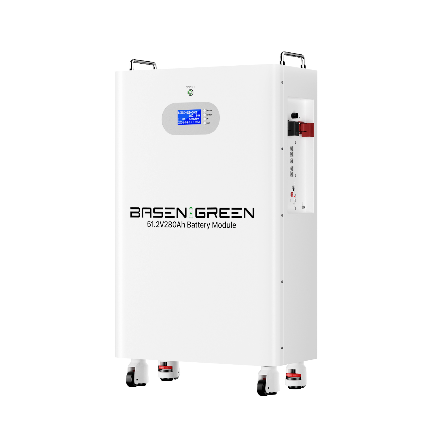 Wall-Mounted 51.2V 14.3KWh Powerwall LiFePO4 Battery Pack Solar Energy Storage