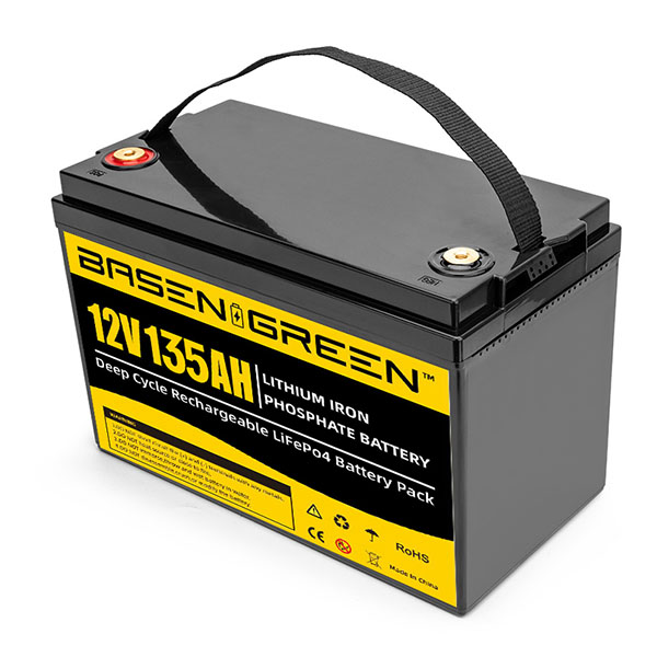 Basen 12V 135Ah Lifepo4 Battery Pack Deep Cycles Golf Cart Batteries