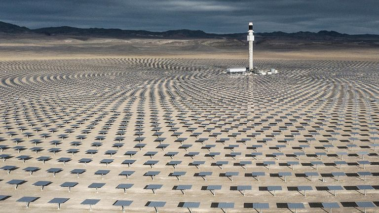 An innovative solar system in the US state of Nevada