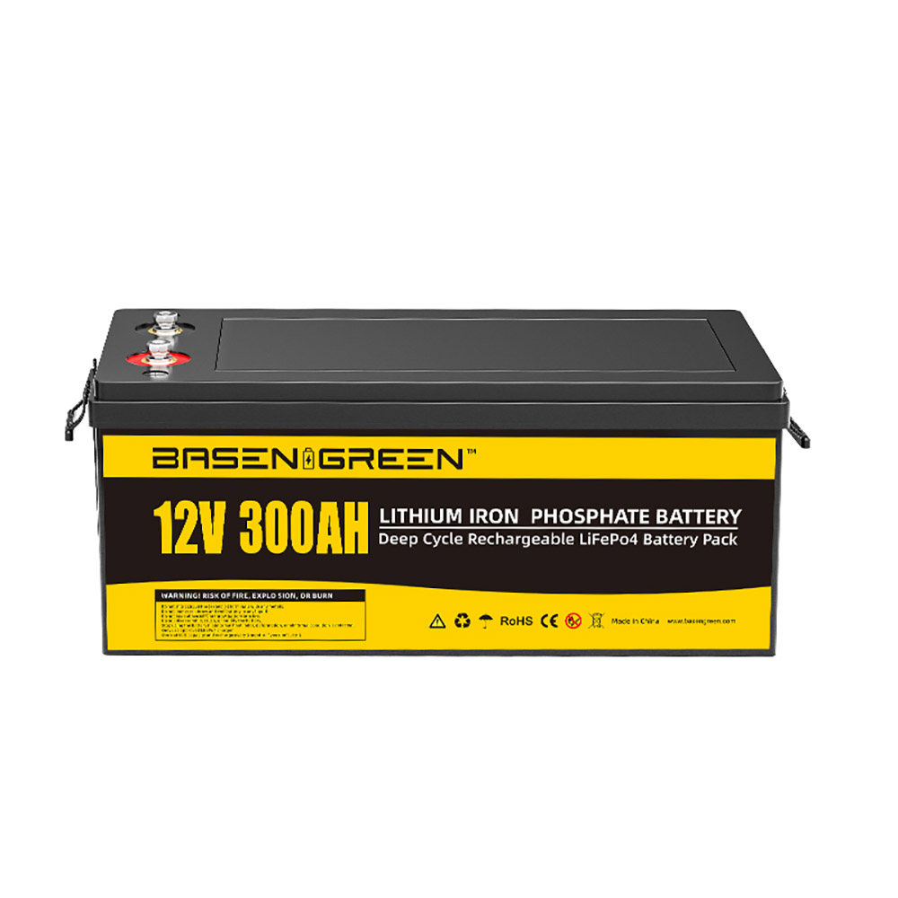Basen 12V 300Ah Lifepo4 Batteries Pack Best Solar System Lithium Ion Battery LiFePO4 Cells