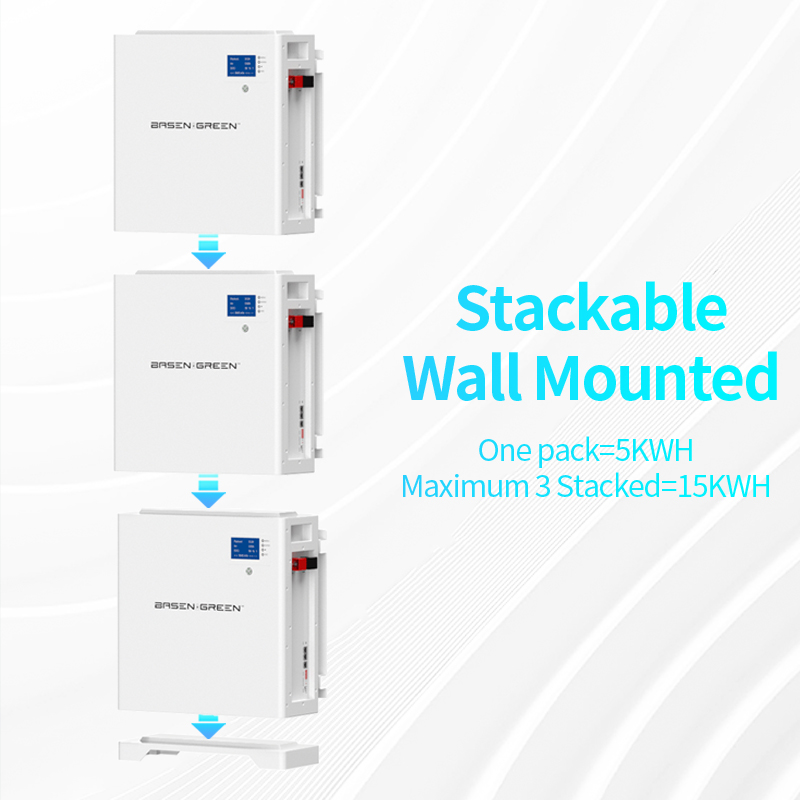 Stack Wall Mounted Energy System 5KWH/10KWH/15KWH